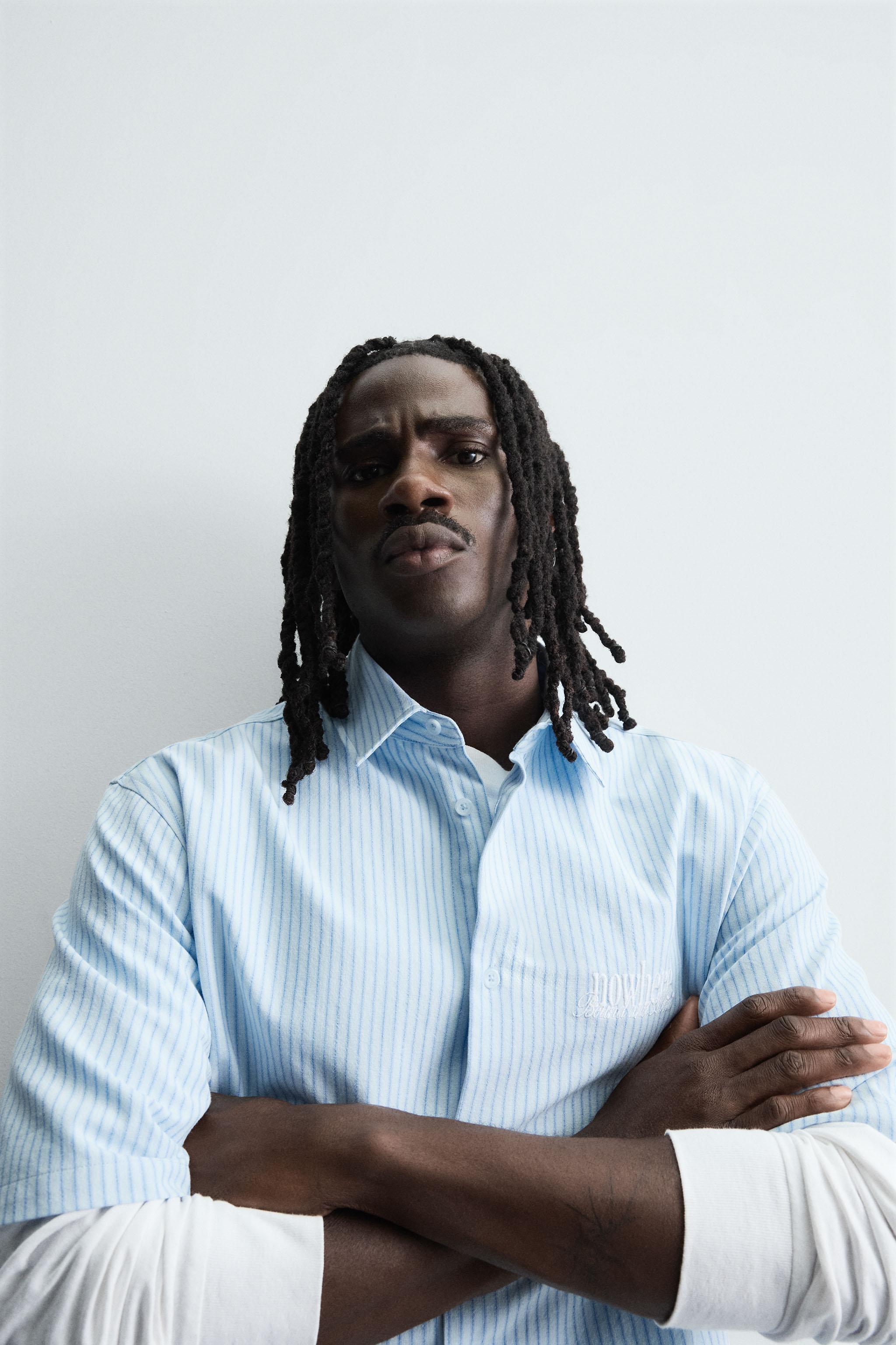 EMBROIDERED STRIPED SHIRT